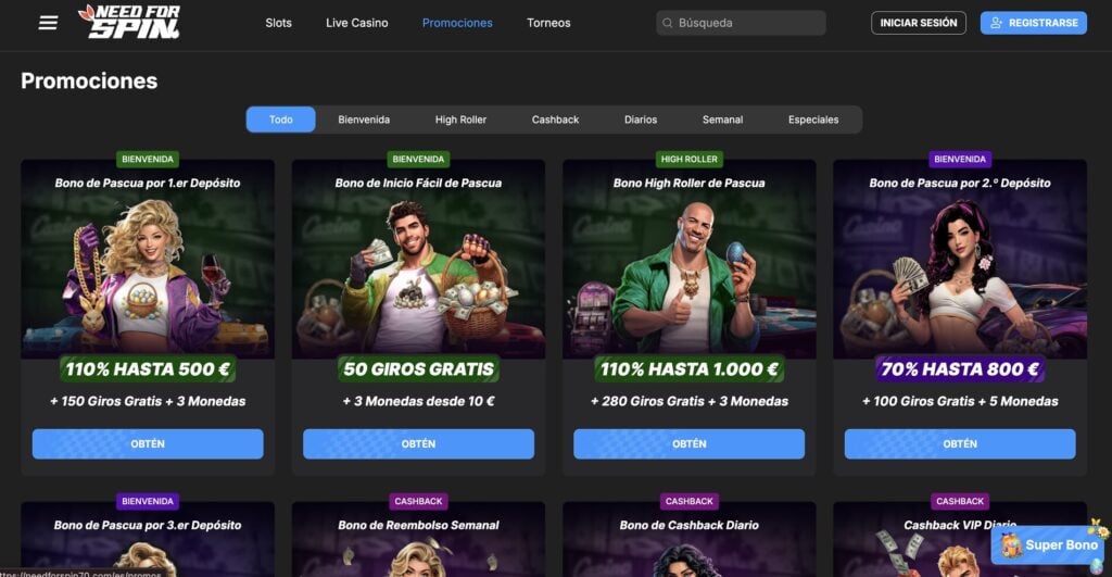 Need for Spin Casino Bonus